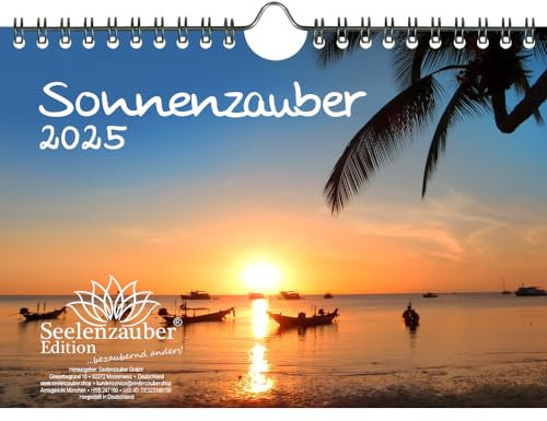Sonnenzauber DIN A5 Wandkalender für 2025 Sonne und Licht - Seelenzauber