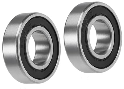 A ABSOPRO 6002-2RS Rillenkugellager 15X32X9Mm Chromstahl Z2 2 Stück | Doppelt Abgedichtet, Stahlblechkäfig, 5.58kN/2.85kN, P0 (ABEC1), Für Industrieanlagen, Mikromotoren, Drehmotoren, Bürogeräte