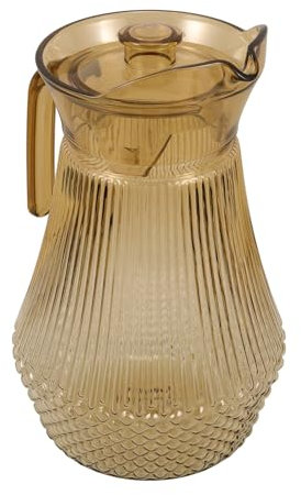 Zerodeko Pichet À Eau Avec Couvercles Bouteille D'eau Chaude Et Froide De 1 5 L Bouilloire À Boissons En Acrylique Pichet À Eau Froide Récipient À Thé Glacé Pour Bière