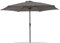 Acomoda Textil – Sombrilla de Jardín con Forro Anti UV. Parasol de Aluminio con Manivela, Toldo Octogonal 3 M Ø para Patios y Terrazas 244 x 300cm. (Antracita)