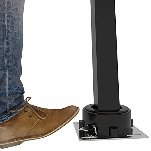 Homgoday Selbststehende Markise, Blau und Weiß, 400 x 300 cm, Terrassenmarkise, winddicht und UV-Schutz, Außenmarkise für Garten, Hof, Pool