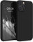 kwmobile Handyhülle für iPhone 12 Pro Max Hülle, für iPhone 12 Pro Max Case - Hülle Silikon - kabelloses Laden - Schwarz matt