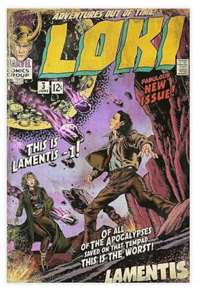 OGTDA Loki Poster auf Leinwand, Wandkunst, Dekordruck, Bild Gemälde für Wohnzimmer, Schlafzimmer, Dekoration, ungerahmt, 30 x 45 cm