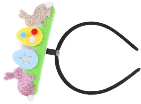 UPKOCH Easter Party Haarreif Mit Cartoon-hase Und Bunten Eiern Süßes Kostüm-accessoire Für Erwachsene Festival-haarband Für Ostern Und Partys