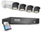 ZOSI 4K PoE Überwachungskamera Set Aussen, 8CH 2TB HDD NVR und 4X 8MP AuroraLux Kamera mit Echtfarben-Nachtsicht, F1,0-Blende, KI Personenerkennung,C186A