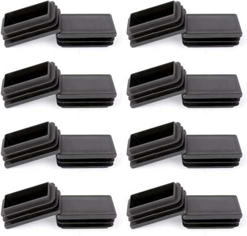 OSDUE Patas de Silla,16 Piezas Tapones Rectángulo 30 * 15 mm Insertos de TubosTapones laminares para Tubo Cuadrado Plástico, Tapones Tapas de Tubo para Patas de Mesa, Sillas, Sofás, Mesas