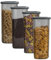 Vorratsdosen mit Deckel luftdicht diverse Sets Küchenorganizer Aufbewahrungsbox BPA frei stapelbare Vorratsbehälter für sämtliche Lebensmittel wie Zucker Mehl und Müsli (4x 1750ml & 1x HLKauf-Block)