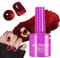 15ml Cat Eye Gel Nail Polish,Glitter Red Nail Varnish,Uv Lamp Needed Magnetic Gel Nail Polish,Glitter Red Nail Varnish,Red Gel Nail Polish,Gel Nail Polish Set,Shiny Diamond Nail Gel for Women(04)