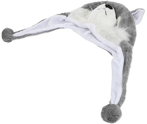 VICASKY Husky Mütze Geburtstagszylinder Kinderballspielzeug Kaninchen Dekoration Häschen Zylinderhut Dekoration Cartoon Tierhut Kinderspiel Cartoon Hut Kinderspielzeug Grauer