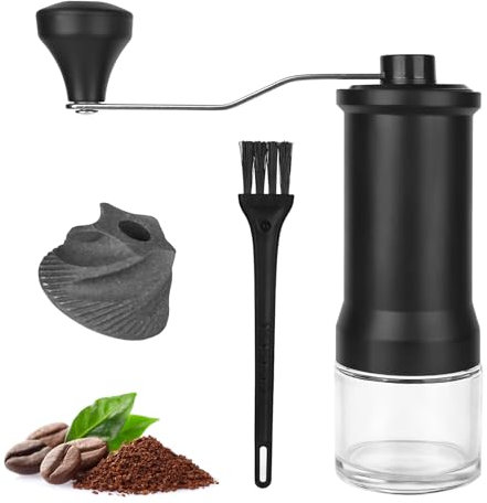 XTDMJ Hand Coffee Grinder, Adjustable High Precision Ceramic Cone Grinder, Manual Coffee Grinder with High Precision for Aeropress, Espresso, Pour Over, French Press and Moka Jug
