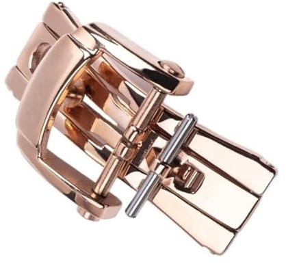 hoosouk Faltschließe Aus 18-mm-Edelstahl Für Patek Philippe Nautilus-Uhrenarmband Mit Faltschließe(Rose Fodling)