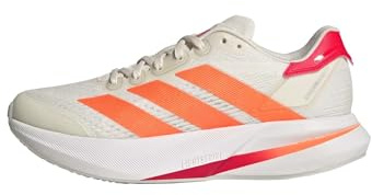 adidas Women's Duramo Speed 2 Running Shoes, Off White/Lucid Orange/Lucid red, 7 UK