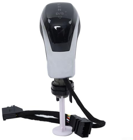 HpLive Elektronischer Schaltknauf mit LED-Beleuchtung für Golf MK6 MK7 für Passat B7 B8 für Tiguan MK2 für Skoda für Octavia für Seat(Weiß-Weißes Licht)