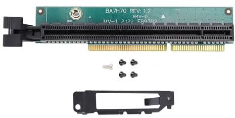 Plyisty PCI E Graphic Card Adapter, Tiny 5 PCIE16 Riser Card for ThinkCentre M920q M920x M910x M720q P330, Computer Components 01AJ940, Support for I350-T4 4 Port NIC (With Back Plate)