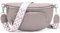 Rorimyth kleine bauchtasche damen Grau lila umhängetasche damen klein Veganes Leder gürteltasche handtasche crossbody bag