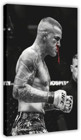 Dustin Poirier Kunst Aan De Muur, Dustin Poirier Poster, Leinwandposter, Wandkunst, Dekordruck, Bild Gemälde für Wohnzimmer, Schlafzimmer, Dekoration, 30 x 45 cm