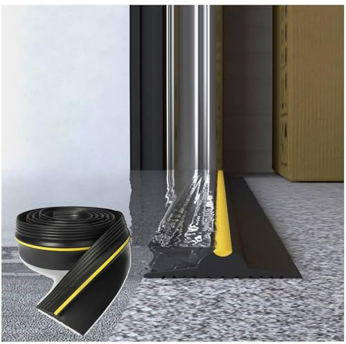 XINFAPAI Universal Garage Tür Unten Schwelle Seal Strip, Ersatz-Wetterschutzstreifen, Impact Buffer Sealing Weatherstrip, DIY Weather Stripping Replacement,7m