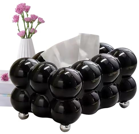 Taschentuchbox Bubble - 10×13×19.5CM Zuckerwatte Tissue Box, Box Für Kosmetik- & Taschentücher, PP Kreativ Dekorative Taschentuchbox, Für Zuhause, Büros, Badezimmer, Wohnzimmer, Schlafzimmer