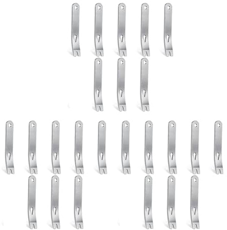 Qezodsx 24 Pieces Mini Pry Bar Stainless Steel Flat Bar Multifunction Small Pry Bar Mini Crowbar Survival Opener Tool Set