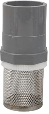 Mesh Screen Filter Schlauch Sieb, PVC und Edelstahl Einlassfilter for Gartenpumpe Aquarium Grau Mehrere Größen(Grey,Inside Diameter 25mm)