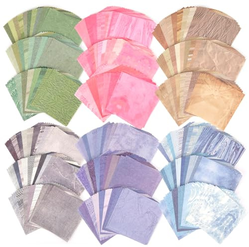 Meetory 600 Sheets Scrapbook Paper - Vintage Scrapbook Supplies Decorative Scrapbooking Journaling Accessories Kit for DIY Craft/Writing/Album/Drawing/Travel Journal (8x8cm)