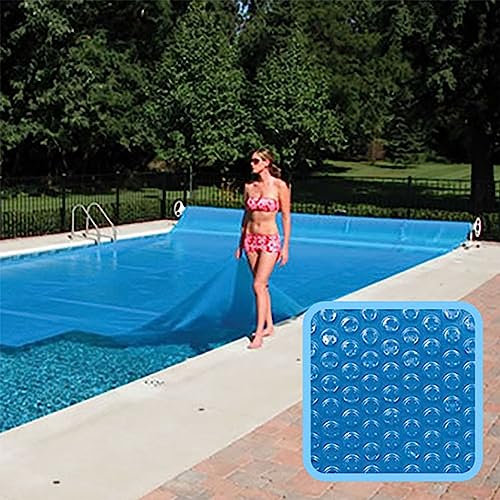Linxor - Bâche à Bulles, Couverture Solaire découpable pour Piscine enterrée ou Hors Sol - 4 x 4 m - 300 microns - Bleu - Plusieurs Tailles Disponibles