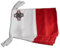 Fahnenkette Flaggen Malta 30x45cm, Länge 9 m