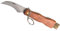 Pilzmesser, mit gezahntem Klingenrücken und Bürste, Klappmesser / Taschenmesser mit Holzgriff