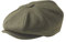 Peaky Blinders Tellermütze, „Newsboy“-Stil, Wolle, 8 Stoffstücke Gr. X-L (61 cm), moosgrün