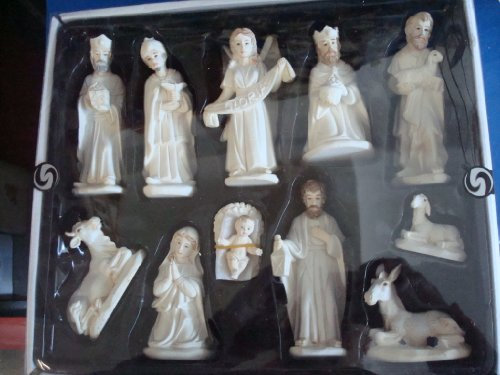Krippenfiguren 11 cm, aus Poly, 11 teilig