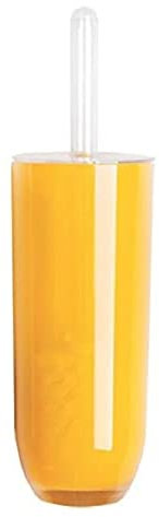 Excélsa EX46951 WC-Garnitur, Polystyrol, gelb, 10.5 x 10.5 x 35 cm