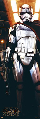 Empire Poster de porte Star Wars EP7 Captain phasma + accessoires de fixation 20 bandes tesa Powerstrips