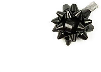 10 Geschenkschleifen Rosetten 4cm Schwarz
