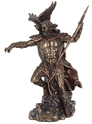 Nemesis Now Dekofigur Zeus, 36 cm, Bronze, 28 cm