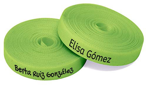 100 Etiketten zum Markieren von Kleidung, zum Aufbügeln, für Kindergarten hellgrün