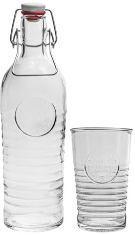 Bormioli Rocco Officina 1825 Schwungflasche & Brille Set - 5pc