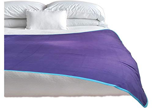 TOP 100% wasserdichte Decke, lila/blau, Jumbo, 80 x 60 cm, für Erwachsene und Haustiere. Hält Alles trocken, egal wie nass es Wird. Ultraweich, geräuschlos, auslaufsicher, Bett, Matratze,