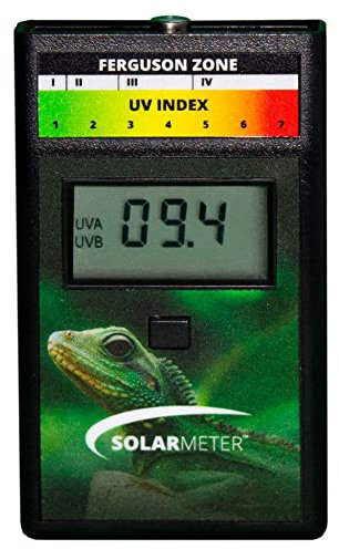 Solarmeter UV-Index-Messgerät für Reptilien, Modell 6.5R, ABS-Polymer, schwarz