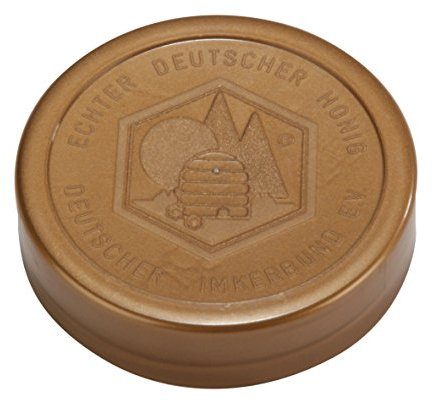 Germerott Bienentechnik 120 Stück Ersatzdeckel für Deutsche Imkerbund Glas 500g