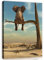 DekoShop Leinwandbild Canvas Wandbild Kunstdruck Elefant auf dem Baum AMDPP11898O1 O1 (100cm. x 75cm.)