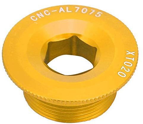 Dilwe Kurbelsatzschrauben, Aluminiumlegierung Langlebiger Kurbelarm M20 * 10 Schrauben Bolzen mit Gewinde BB Achsenschrauben für 590 596 XT SLX Sportinggoods Fahrräder Und Ersatzteile