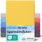 etérea Jersey Spannbettlaken 180x200cm - 200x200cm Gelb bis 25 cm Höhe - 100% Baumwolle Spannbetttuch Oekotex - Bed Sheets Leintuch Bettbezug - Bettlaken 180x200 cm - 200x200 cm - Yellow