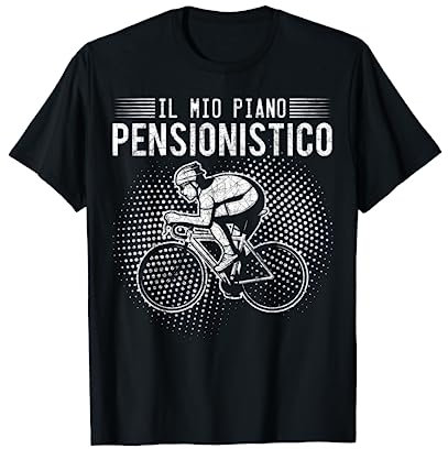 Bici Ciclo Regalo Per Ciclista In Pensione Sport Bicicletta Maglietta
