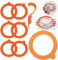 Citystores® 85mm Jar Seals Glass Jar Clip top Jar Gasket Seal Ring Orange Mason Jar Rubber Gasket Air Tight (10)