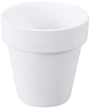 Holibanna Lot de 10 Jardinières en Terre Cuite Blanche pour Petits Pots De Fleurs Dintérieur avec Trous De Drainage Décoration Dintérieur De Mariage