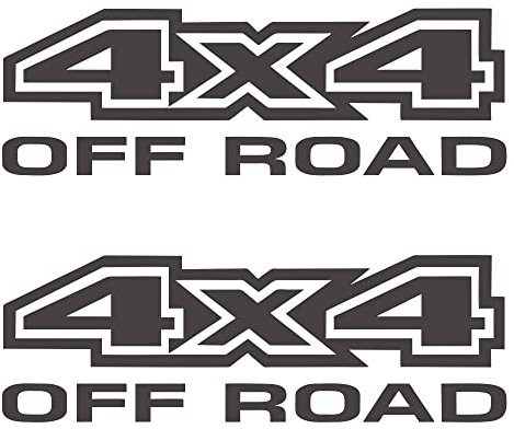 4x4 SUV Offroad Aufkleber - Shapes Kit Pack - 2 Stück - Auto Motorrad - Verschiedene Größen 15 20 25 30 cm - Made in Italy (20x6,5 cm, Anthrazit)