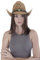 Carnavalife Chapeau de cowboy en paille cowboy panama avec bande occidentale unisexe taille unique homme femme pour été (XH-117B-marron)