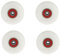 FRGMNT 4Er-Pack Skateboard-, Longboard-Cruiser- für Ollie Punk Jumping Skateboard-Longboard-, Weiß