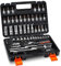 Nestling Socket Set, 1/4 Socket Set, 53-Piece Tool Sets, DIY Car Tool Set with Wrench, Extension Bars, Flexible Rods, Bit Sockets
