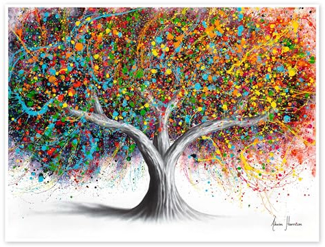 Posterlounge Baum der Freude Poster | 80 x 60 cm von Ashvin Harrison 2016-2022 Collection Bunt Wandbilder Wanddeko